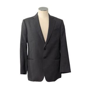 Armani Collezioni 40R Blazer Dark Gray Designer Normcore Preppy Business Italy
